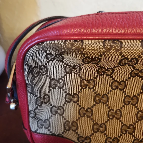 Gucci Canvas Bree Leather Crossbody Bag - Picture 5 of 14